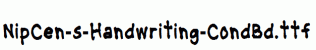 NipCen-s-Handwriting-CondBd.ttf