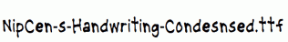 NipCen-s-Handwriting-Condesnsed.ttf