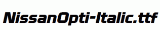 NissanOpti-Italic.ttf