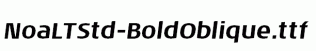 NoaLTStd-BoldOblique.ttf