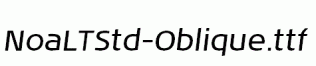 NoaLTStd-Oblique.ttf