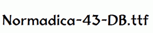Normadica-43-DB.ttf