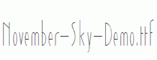 November-Sky-Demo.ttf