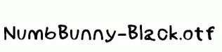 NumbBunny-Black.otf