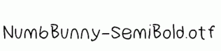 NumbBunny-SemiBold.otf