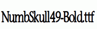 NumbSkull49-Bold.ttf