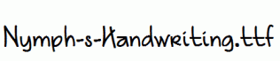 Nymph-s-Handwriting.ttf