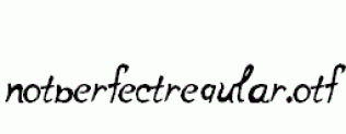 notperfectregular.otf