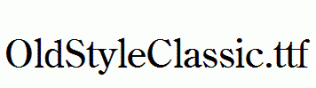 OldStyleClassic.ttf