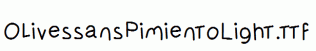 OlivessansPimientoLight.ttf