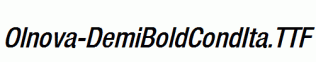 Olnova-DemiBoldCondIta.ttf
