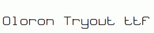 Oloron-Tryout.ttf