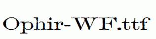 Ophir-WF.ttf
