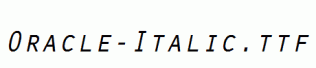 Oracle-Italic.ttf