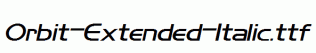 Orbit-Extended-Italic.ttf