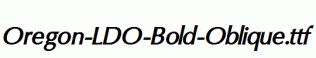 Oregon-LDO-Bold-Oblique.ttf