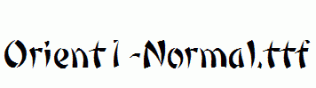 Orient1-Normal.ttf