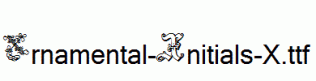 Ornamental-Initials-X.ttf