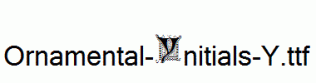 Ornamental-Initials-Y.ttf