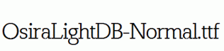 OsiraLightDB-Normal.ttf