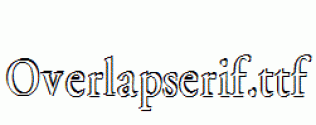 Overlapserif.ttf
