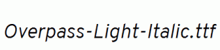 Overpass-Light-Italic.ttf