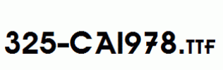 fonts 325-CAI978.ttf