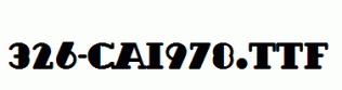 fonts 326-CAI978.ttf