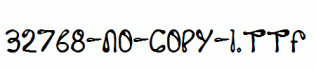 fonts 32768-NO-copy-1.ttf