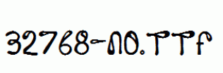 fonts 32768-NO.ttf