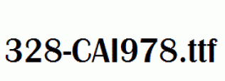 fonts 328-CAI978.ttf