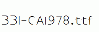 fonts 331-CAI978.ttf