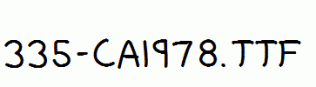 fonts 335-CAI978.ttf