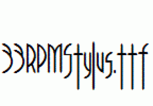 fonts 33RPMStylus.ttf