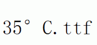 fonts 35°C.ttf