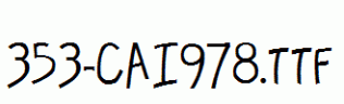 fonts 353-CAI978.ttf