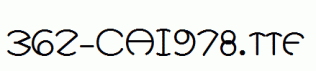 fonts 362-CAI978.ttf
