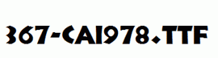 fonts 367-CAI978.ttf