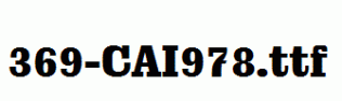 fonts 369-CAI978.ttf