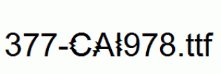fonts 377-CAI978.ttf