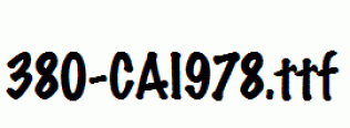 fonts 380-CAI978.ttf