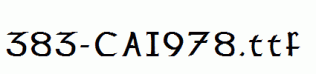 fonts 383-CAI978.ttf