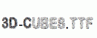 fonts 3D-Cubes.ttf