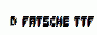 fonts 3d-fatsche.ttf