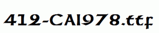 fonts 412-CAI978.ttf