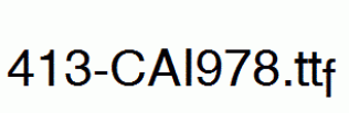 fonts 413-CAI978.ttf