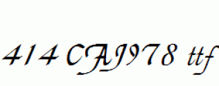 fonts 414-CAI978.ttf