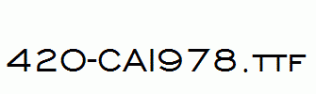 fonts 420-CAI978.ttf