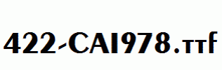 fonts 422-CAI978.ttf