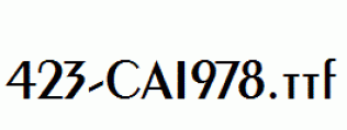 fonts 423-CAI978.ttf